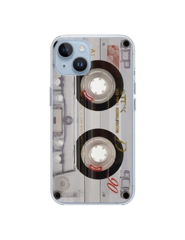 Coque iPhone 14 Cassette Transparente K7 - Maximilian San