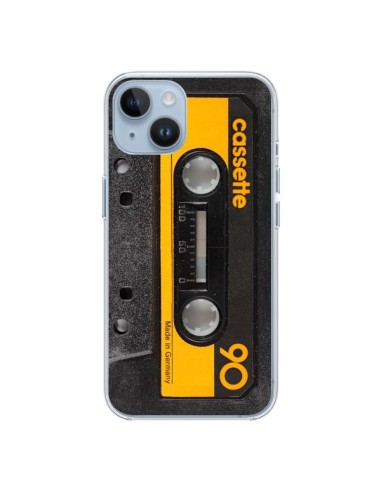 Coque iPhone 14 Yellow Cassette K7 - Maximilian San