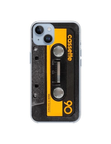 Cover iPhone 14 Giallo Cassette K7 - Maximilian San