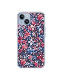 iPhone 14 case Colorful Little Flowers Azzurro - Ninola...