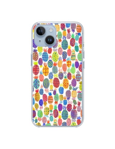 Coque iPhone 14 Cute Pineapples - Ninola Design