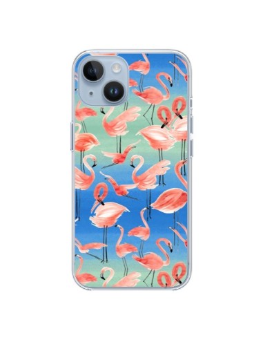 Coque iPhone 14 Flamingo Pink - Ninola Design