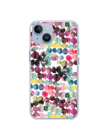 Coque iPhone 14 Gradient Tropical Color Lines - Ninola Design