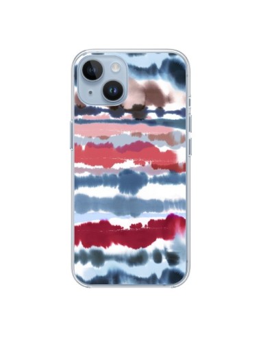 Coque iPhone 14 Smoky Marble Watercolor Dark - Ninola Design