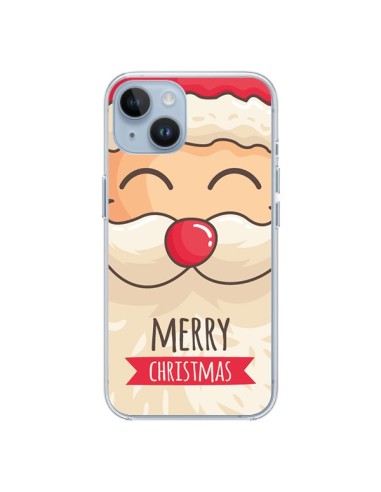 Cover iPhone 14 Baffi di Babbo Natale Merry Christmas - Nico