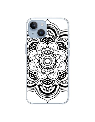 Coque iPhone 14 Mandala Noir Azteque - Nico