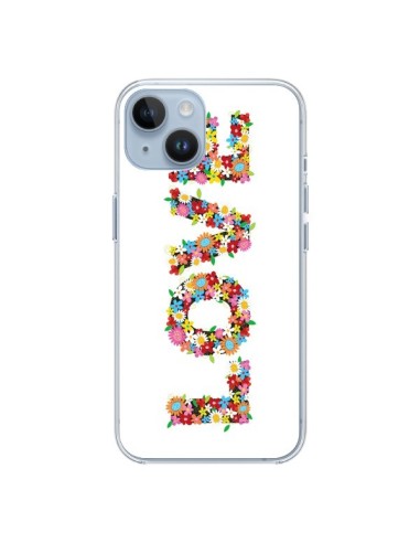 Coque iPhone 14 Love Fleurs - Nico