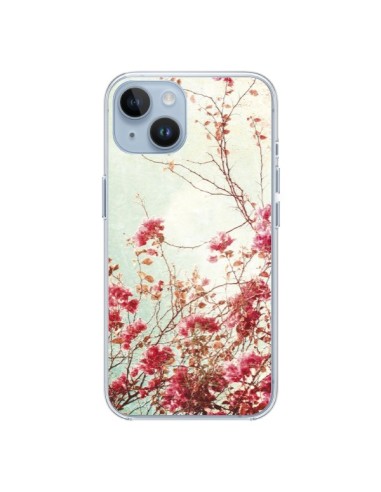 Coque iPhone 14 Fleur Vintage Rose - Nico