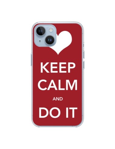 Coque iPhone 14 Keep Calm and Do It - Nico