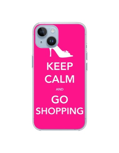 Coque iPhone 14 Keep Calm and Go Shopping - Nico