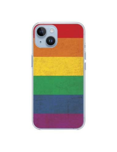 Coque iPhone 14 Drapeau Arc En Ciel Gay - Nico