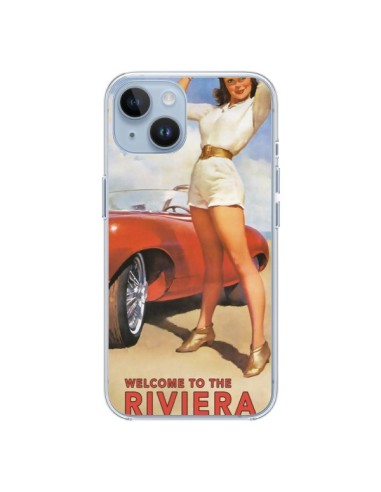 Coque iPhone 14 Welcome to the Riviera Vintage Pin Up - Nico