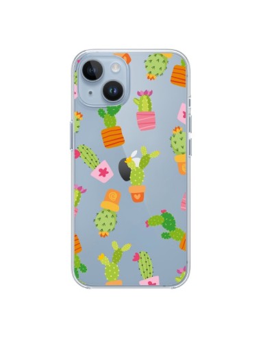 Cover iPhone 14 Cactus Colorati Trasparente - Nico