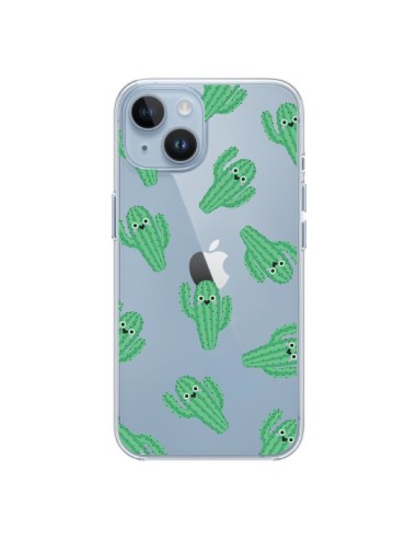 Coque iPhone 14 Chute de Cactus Smiley Transparente - Nico