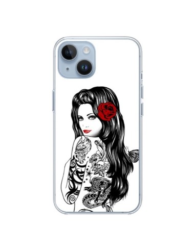 Coque iPhone 14 Tattoo Girl Lolita - Rachel Caldwell