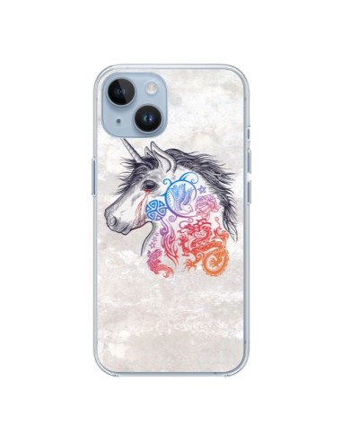 Cover iPhone 14 Unicorno Muticolore - Rachel Caldwell