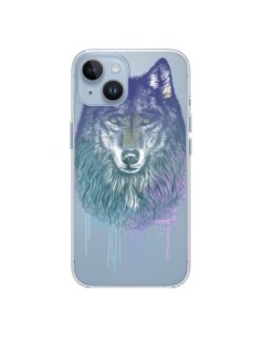 Coque iPhone 14 Loup Wolf Animal Transparente - Rachel...