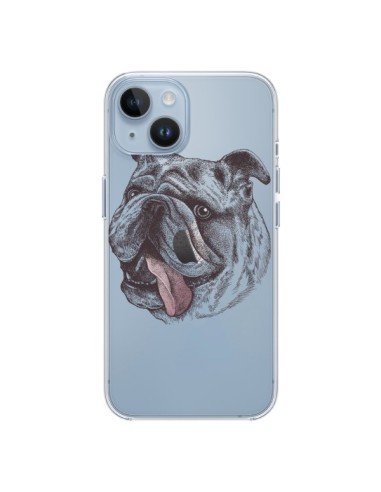 Coque iPhone 14 Chien Bulldog Dog Transparente - Rachel Caldwell