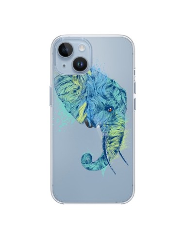 Coque iPhone 14 Elephant Elefant Transparente - Rachel Caldwell