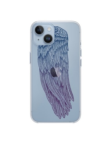 Coque iPhone 14 Ailes d'Ange Angel Wings Transparente - Rachel Caldwell
