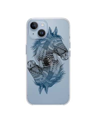 Coque iPhone 14 Cheval Horse Double Transparente - Rachel Caldwell