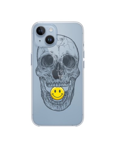 Cover iPhone 14 Teschio Sorriso Trasparente - Rachel Caldwell