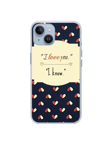 Coque iPhone 14 I love you - R Delean