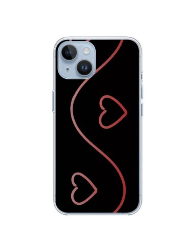 Coque iPhone 14 Coeur Love Rouge - R Delean