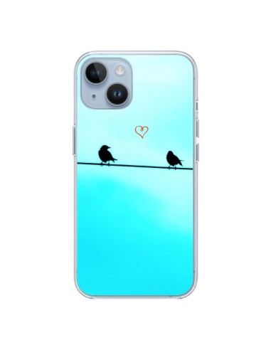 Coque iPhone 14 Oiseaux Birds Amour Love - R Delean