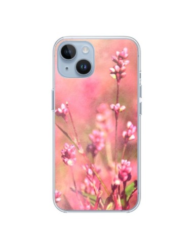 Coque iPhone 14 Fleurs Bourgeons Roses - R Delean