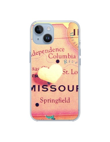 Cover iPhone 14 Mappa Missouri Coeoeur - R Delean