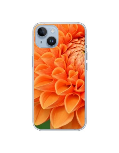 Coque iPhone 14 Fleurs oranges flower - R Delean