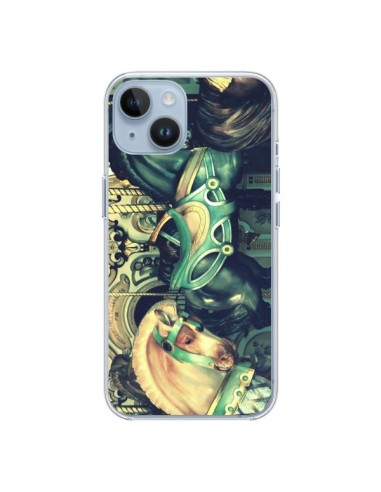 Coque iPhone 14 Manege Enfant Carrousel Chevaux - R Delean