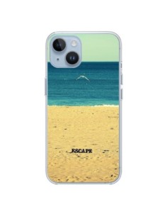 Coque iPhone 14 Escape Mer Plage Ocean Sable Paysage - R...