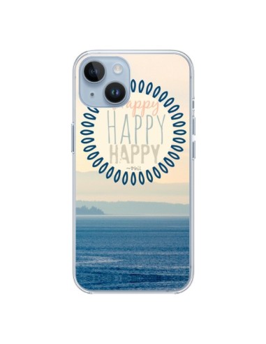 Coque iPhone 14 Happy Day Mer Ocean Sable Plage Paysage - R Delean