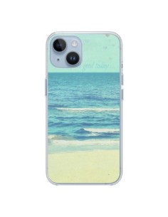 Coque iPhone 14 Life good day Mer Ocean Sable Plage...