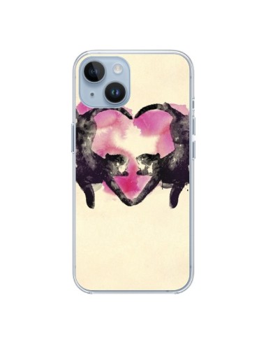 Coque iPhone 14 Cats love to sleep - Robert Farkas