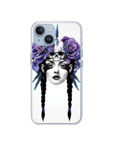 Coque iPhone 14 Fille Fleurs Warrior - Ruben Ireland