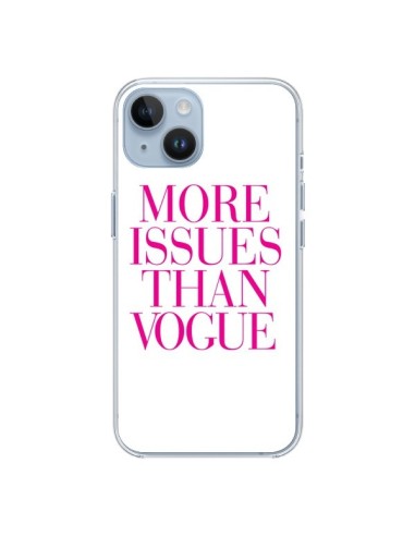 Coque iPhone 14 More Issues Than Vogue Rose Pink - Rex Lambo