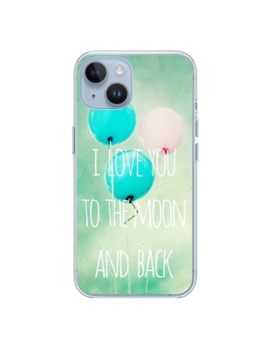 Coque iPhone 14 I love you to the moon and back - Sylvia Cook