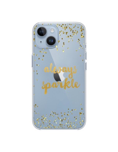 Coque iPhone 14 Always Sparkle, Brille Toujours Transparente - Sylvia Cook