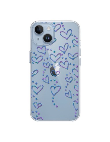 iPhone 14 case Hearts Floating Clear - Sylvia Cook