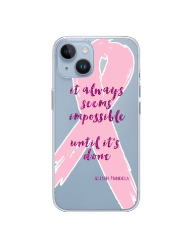iPhone 14 case It always seems impossible, cela semble toujours impossible Clear - Sylvia Cook