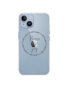 Cover iPhone 14 Peace and Joy, Pace e Gioia Trasparente -...