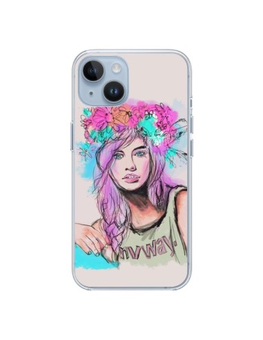 Coque iPhone 14 Femme Mannequin Barbara Palvin - Sara Eshak