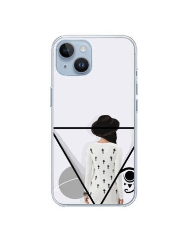 Coque iPhone 14 Confusion Femme Oeil Triangle - Sara Eshak