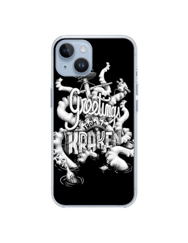 Coque iPhone 14 Greetings from the kraken Tentacules Poulpe - Senor Octopus