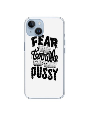 Coque iPhone 14 Fear the terrible captain pussy - Senor Octopus