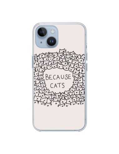 iPhone 14 case Because Cats Cat - Santiago Taberna