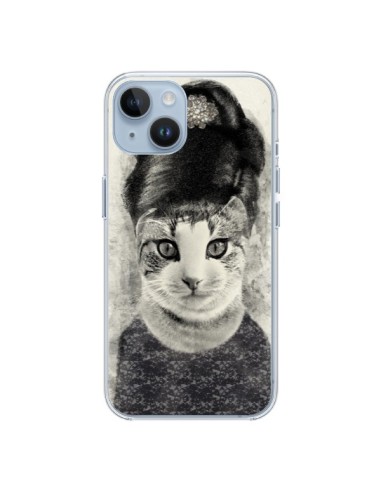 Coque iPhone 14 Audrey Cat Chat - Tipsy Eyes